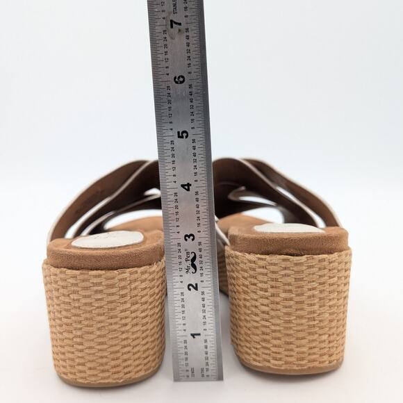 Eurosoft Kailani Platform Wedge Sandal Women's Open Toe Bone Size US8M EU39 - Picture 4 of 8